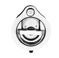 Compression D Ring w GM Codeable Key Cylinder installed, large cup, RH locking, 3 points of engagement, CD studs for mounting and is made of polished 304 stainless steel