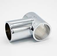 SC3 Chrome T-Stanchion with Rivet Hole