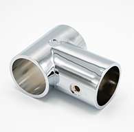 SC3 Chrome T-Stanchion with Rivet Hole