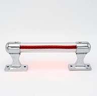 Safetylite® Clear Anodized Aluminum Knurled Rail Kit With Reflective Material