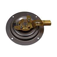 The original D Ring, non locking, large cup, right hand, has 3 points of engagement, mounting holes and is made of polished 304 stainless steel