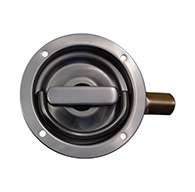 The original D Ring, non locking, small cup, right hand, has 3 points of engagement, mounting holes and is made of polished 304 stainless steel