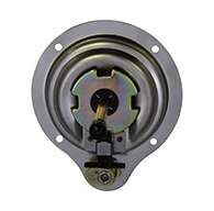 The original D Ring, locking, small cup with mounting holes and 2.812" X 5/16" sq shank. Latch is made of polished 304 stainless steel