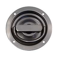 The original D Ring, non locking, small cup, has 2 points of engagement, mounting holes and is made of polished 304 stainless steel