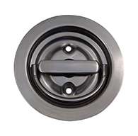 The original D Ring, non-locking large cup with special mounting holes in cup center and 1 3/8" X 5/16" sq shank. Latch is made of polished 304 stainless steel