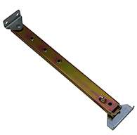 Telescoping door check with release mechanism, 15.67" closed to 25.75" extended