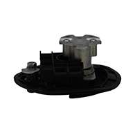 Guardian® compression latch, 2 point, black powder coat, mounting holes. Left hand.