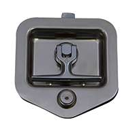 T-Handle, Adjustable, Small, polished stainless steel, CD studs. Right hand.