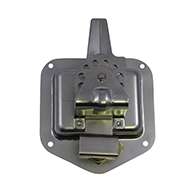 T-Handle, Adjustable, Small, Zinc plated, Mounting holes. Left hand.