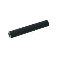 Black anodized aluminum knurled 1.25" 12' rail