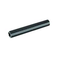 Black anodized aluminum knurled 1.25" rail with white reflective inserts