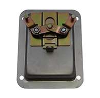 Large Flush Size, Two Point Paddle Handle, Non Locking, Stainless Steel