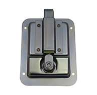 Large Flush Size Single Point Paddle Handle, 45° Bolt, Locking
