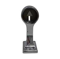 SC3 Chrome Straight End Stanchion with Rivet Hole