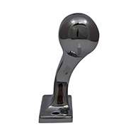 SC3 Chrome Left Hand Offset Stanchion with Rivet Hole