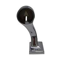 SC3 Chrome Left Hand Offset Stanchion with Rivet Hole