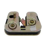 Upper bunk rotary latch, right hand, zinc plated. Accepts .50" striker.